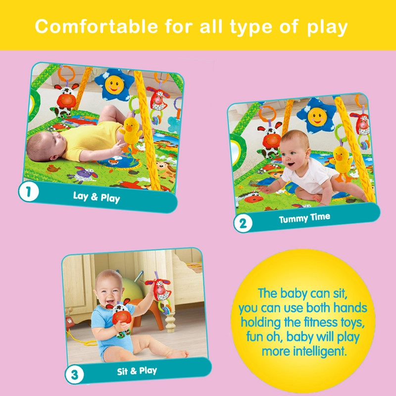 Little Beards Printed Activity Play Gym - Little Birds Printed 0 month