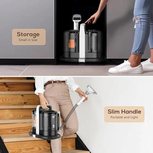 6-in-1 Portable Carpet Washer - Hot and Cold Water Extraction