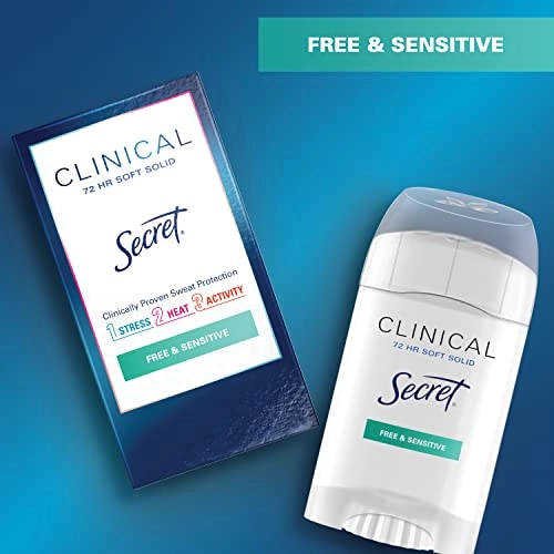 Clinical Strength Invisible Solid Antiperspirant And Deodorant - Free And Sensitive 45 g