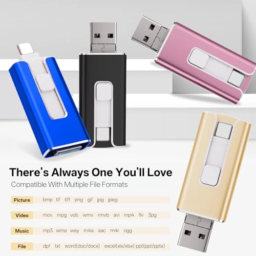 USB Stick - USB 3.0 Lightning Micro USB USB-C 256GB