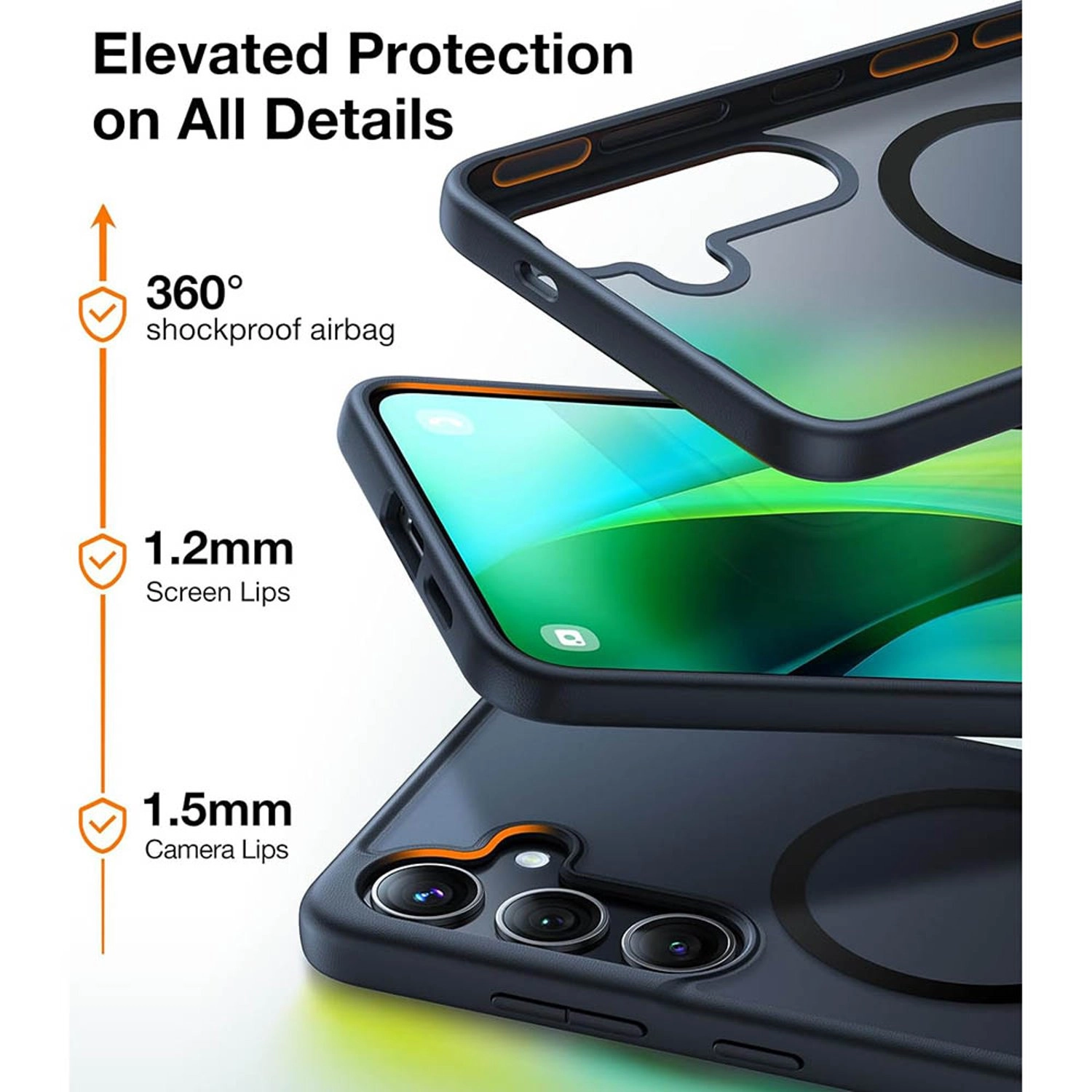 Magnetic Shockproof Case with MagSafe for Galaxy S24+