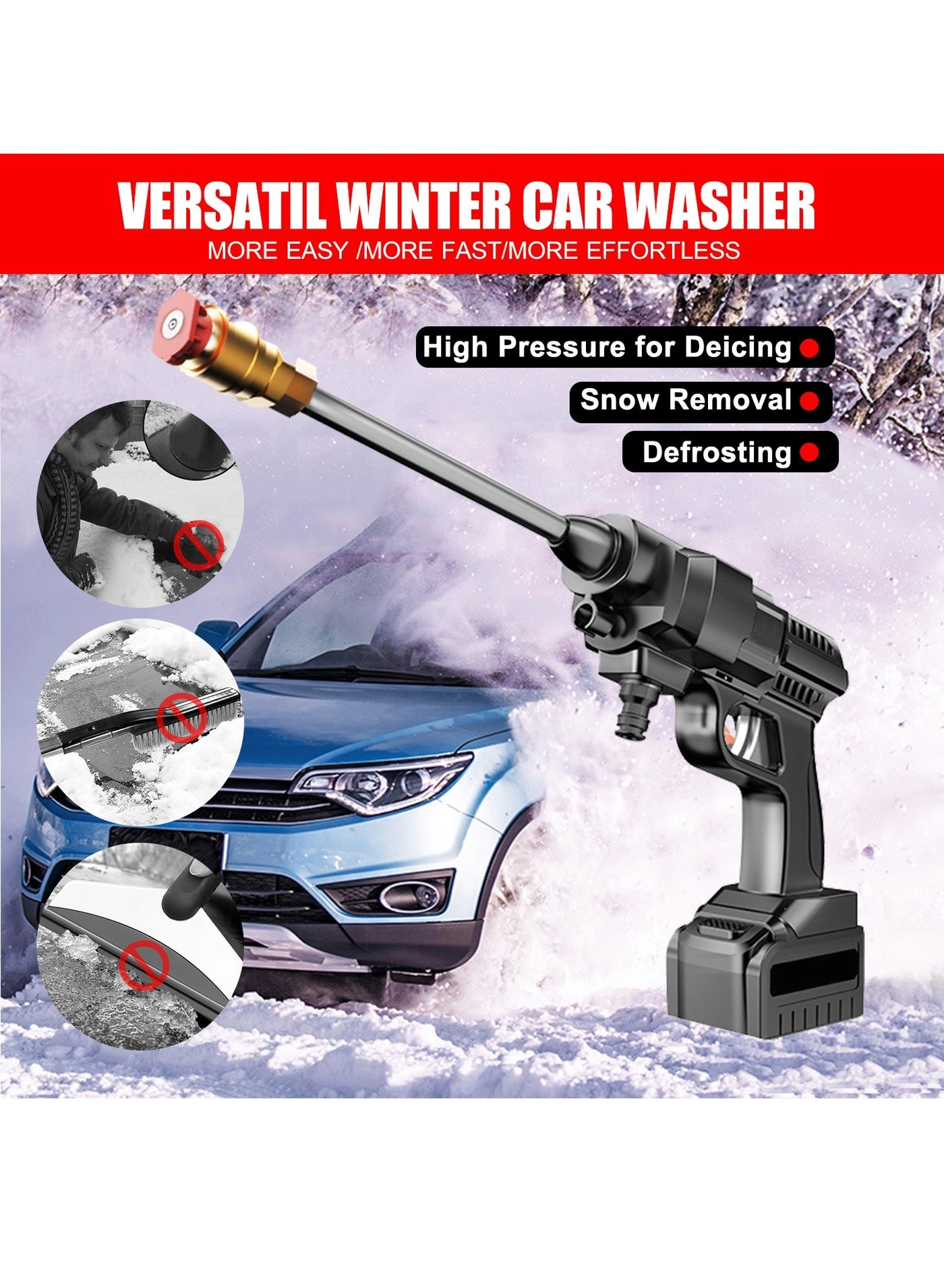 Cordless Portable Washer - 48V 30Bar 200W