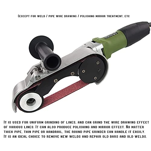 Round Pipe Tube Polishing Machine - 800W 700-3000rpm 620x40mm