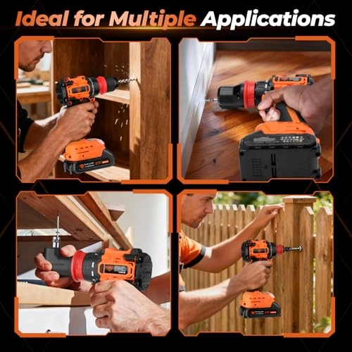 Brushless Cordless Drill Driver Kit - 2000mAh 21V