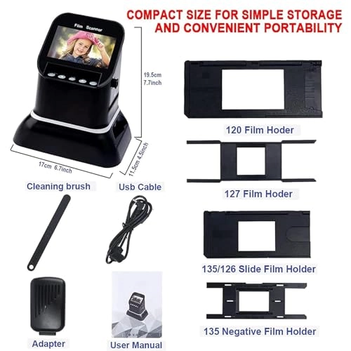 Film Scanner - 22MP 14MP 1080P LCD