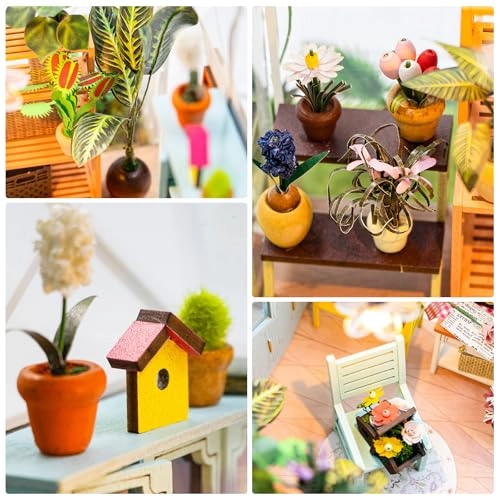 Miniature Dollhouse Kit - Castle Flower House