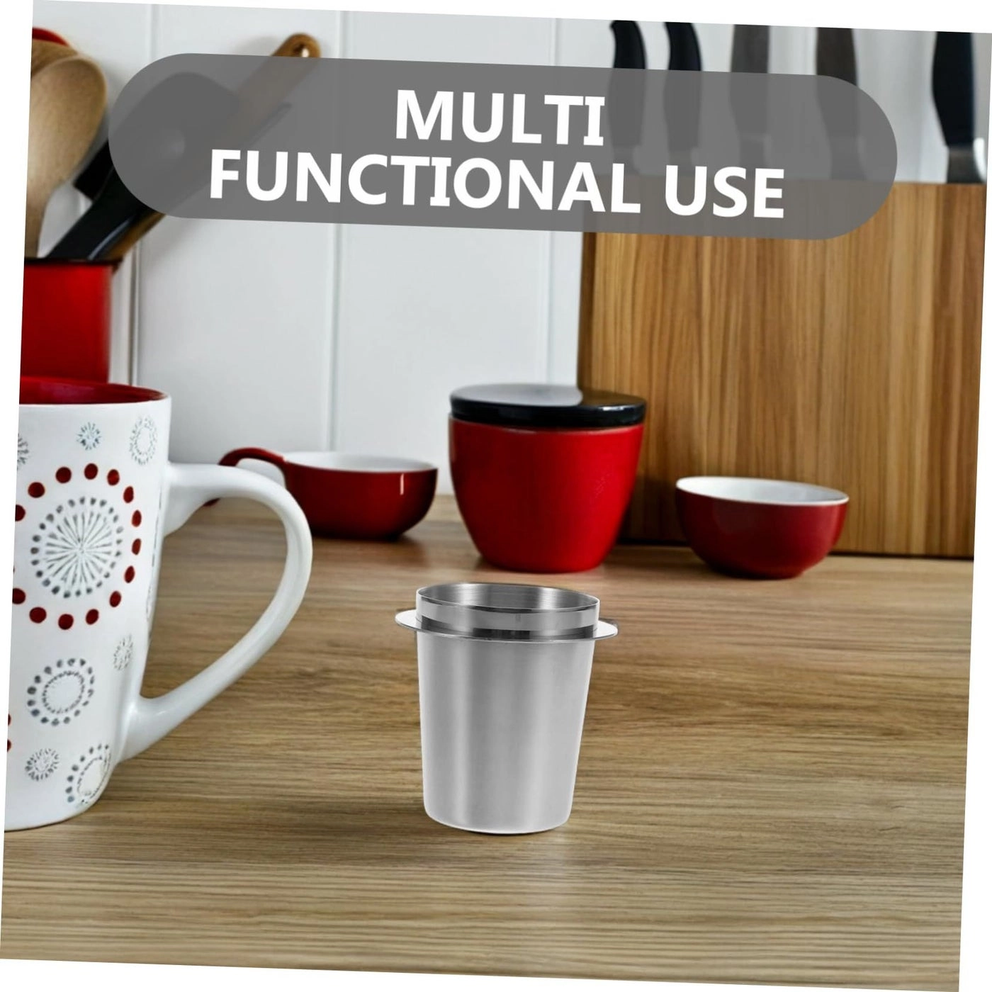Dosing Mug - Silver Stainless Steel