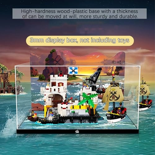 Acrylic Display Case - 60x40x40 cm Dustproof Clear