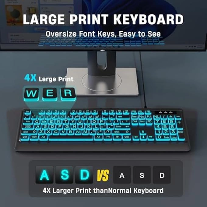 Backlit Keyboard - Wired