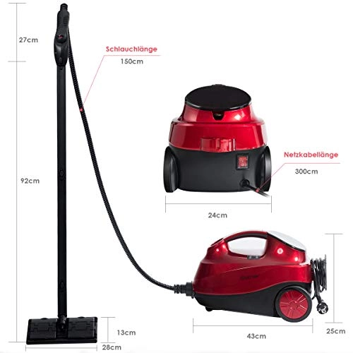 2000W Multipurpose Steam Cleaner - 1500 Milliliters Portable