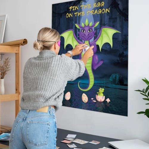 Dragon party poster pin game - 15 years and up