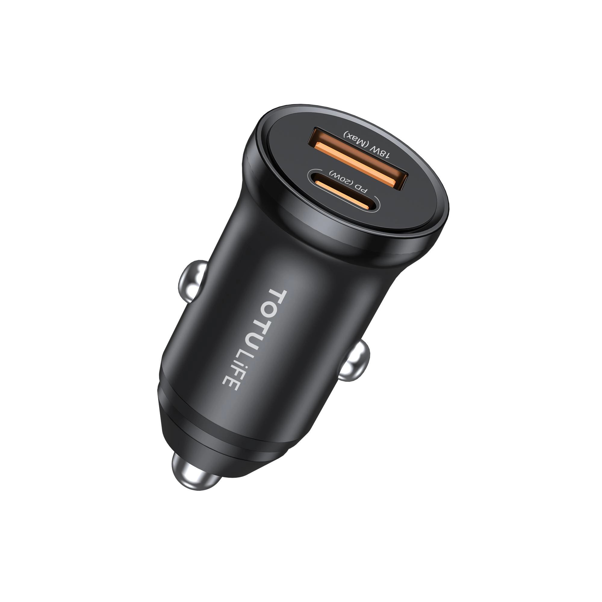 Mini Car Charger - PD 20W QC Black