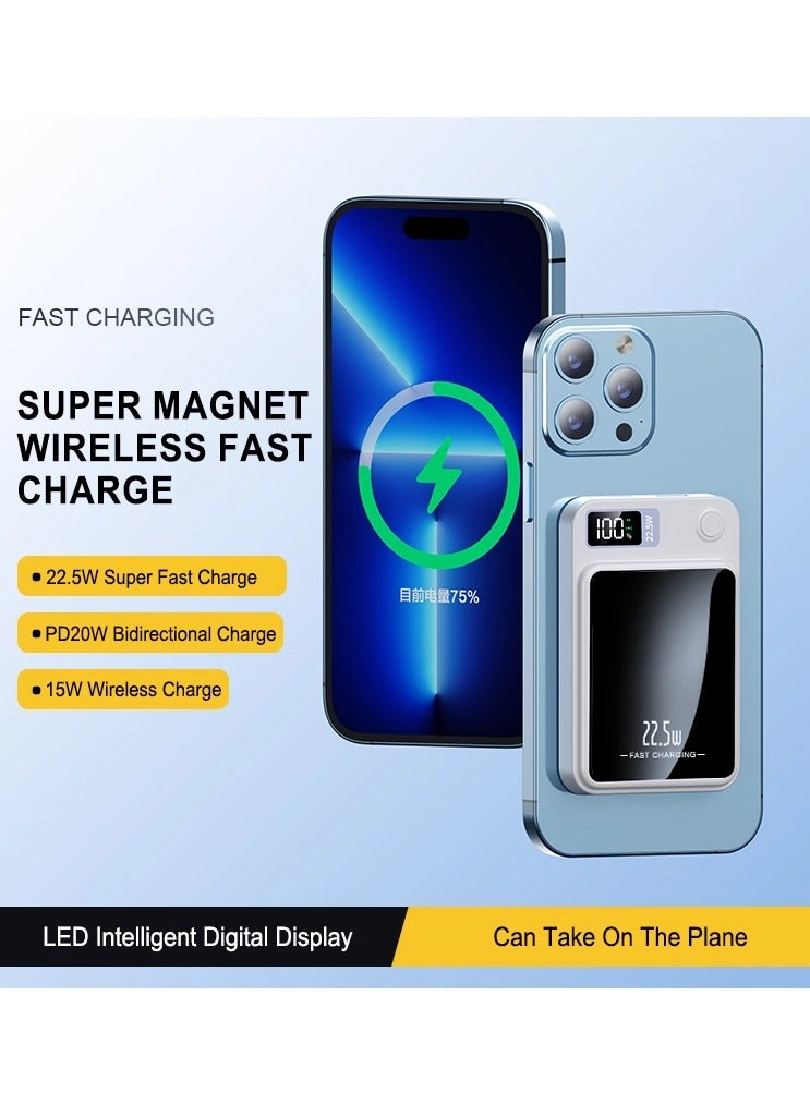 Magnetic Wireless Power Bank - 10000mAh 22.5W