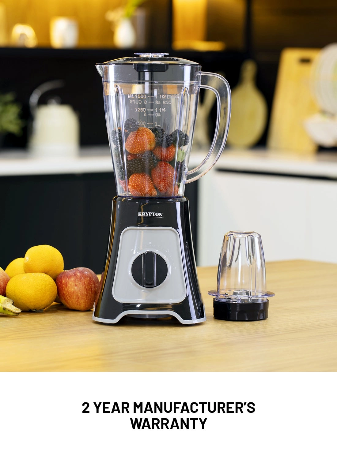 KNB6125 - 2-In-1 Blender White/Black/Clear
