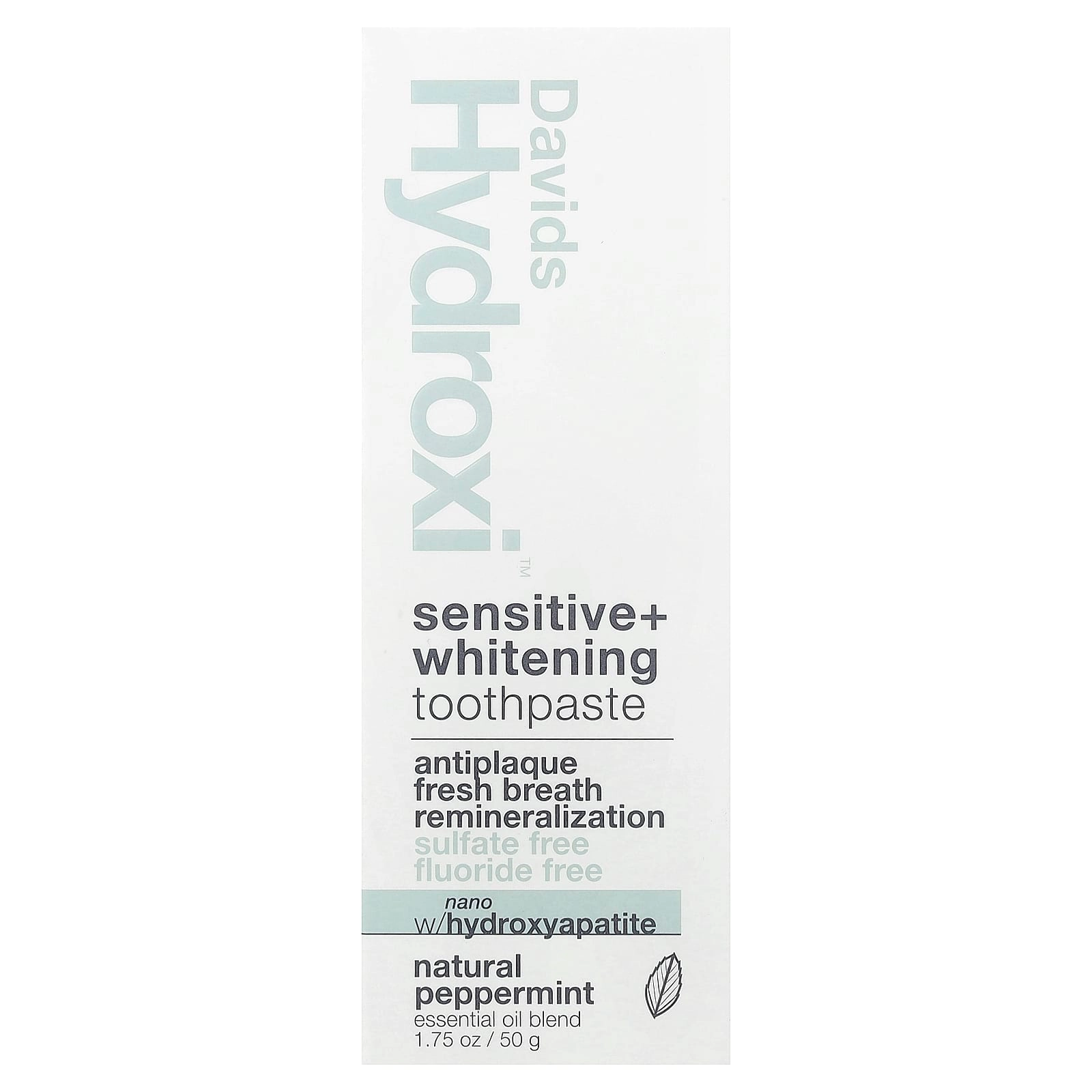 Sensitive + Whitening Natural Peppermint Toothpaste 50 g