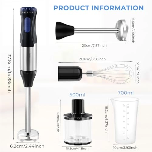 4 in 1 Multifunction Hand Blender - 1000W
