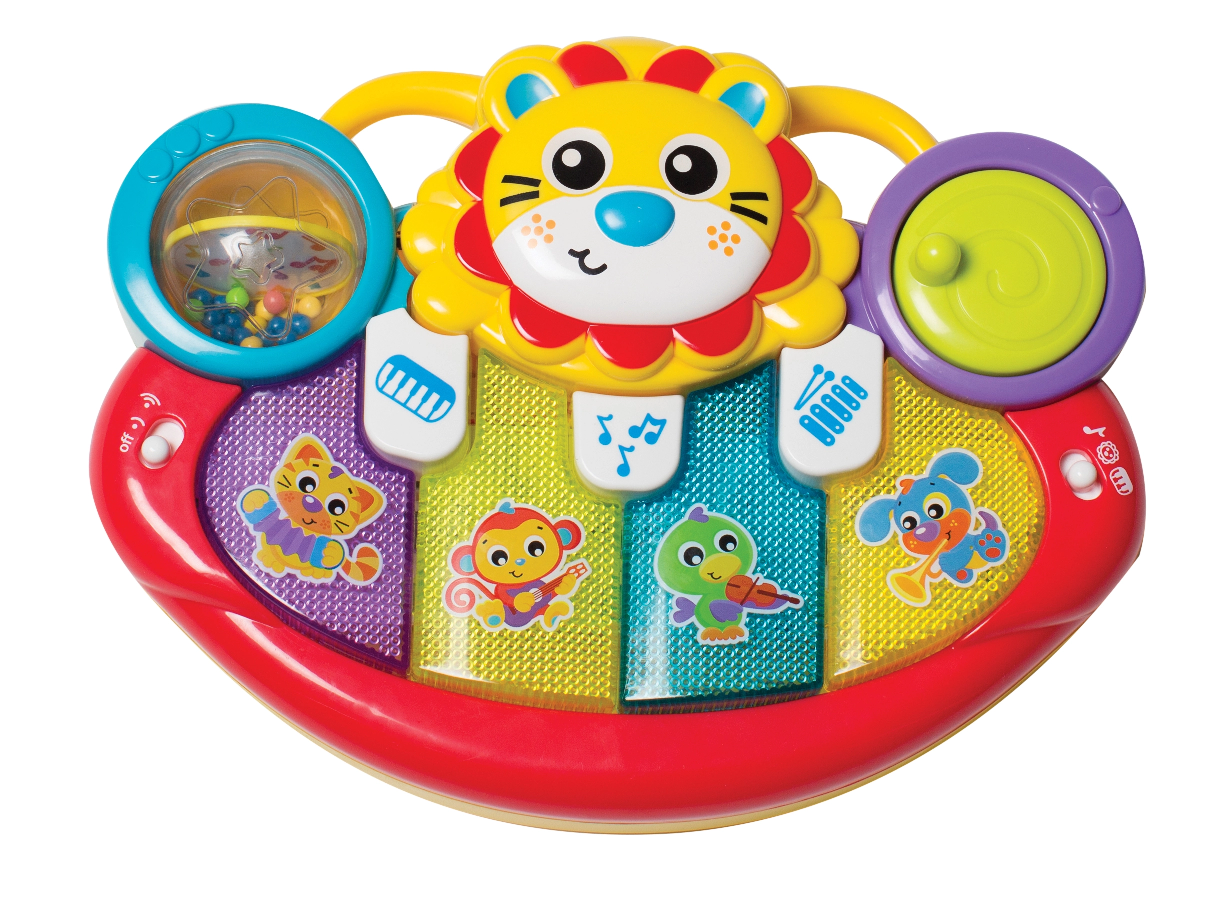 Playgro Lion Activity Kick Toy Piano - 6 months