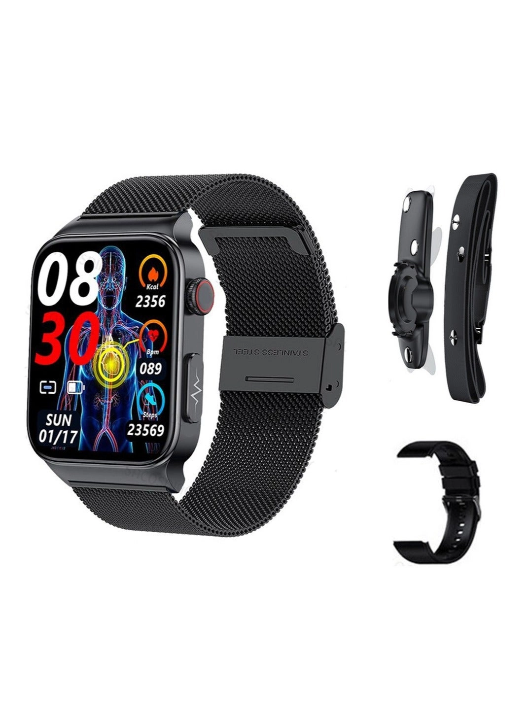 Health Smart Watch - Blood Glucose Monitoring Uric Acid Heart Rate