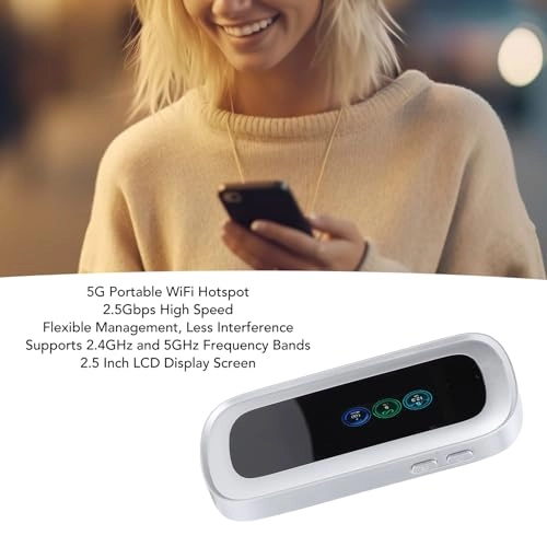 5G Mobile Hotspot - 802.11 a/b/g/n/ac/ax 2.5Gbps