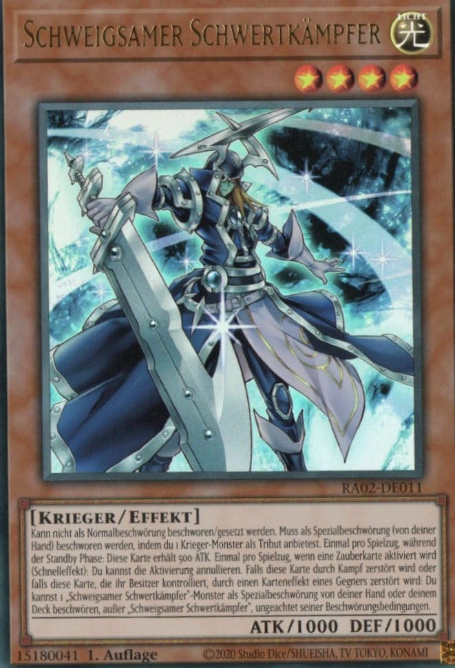 Yugioh Silent Swordsman RA02-DE011 25th Anniversary Rarity Collection II - German