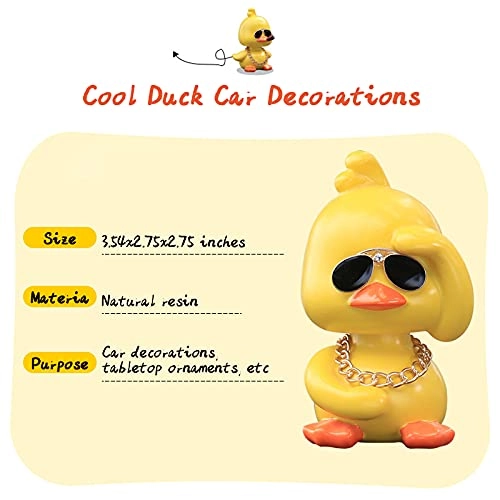 Duck Car Ornament - Shaking Head Resin