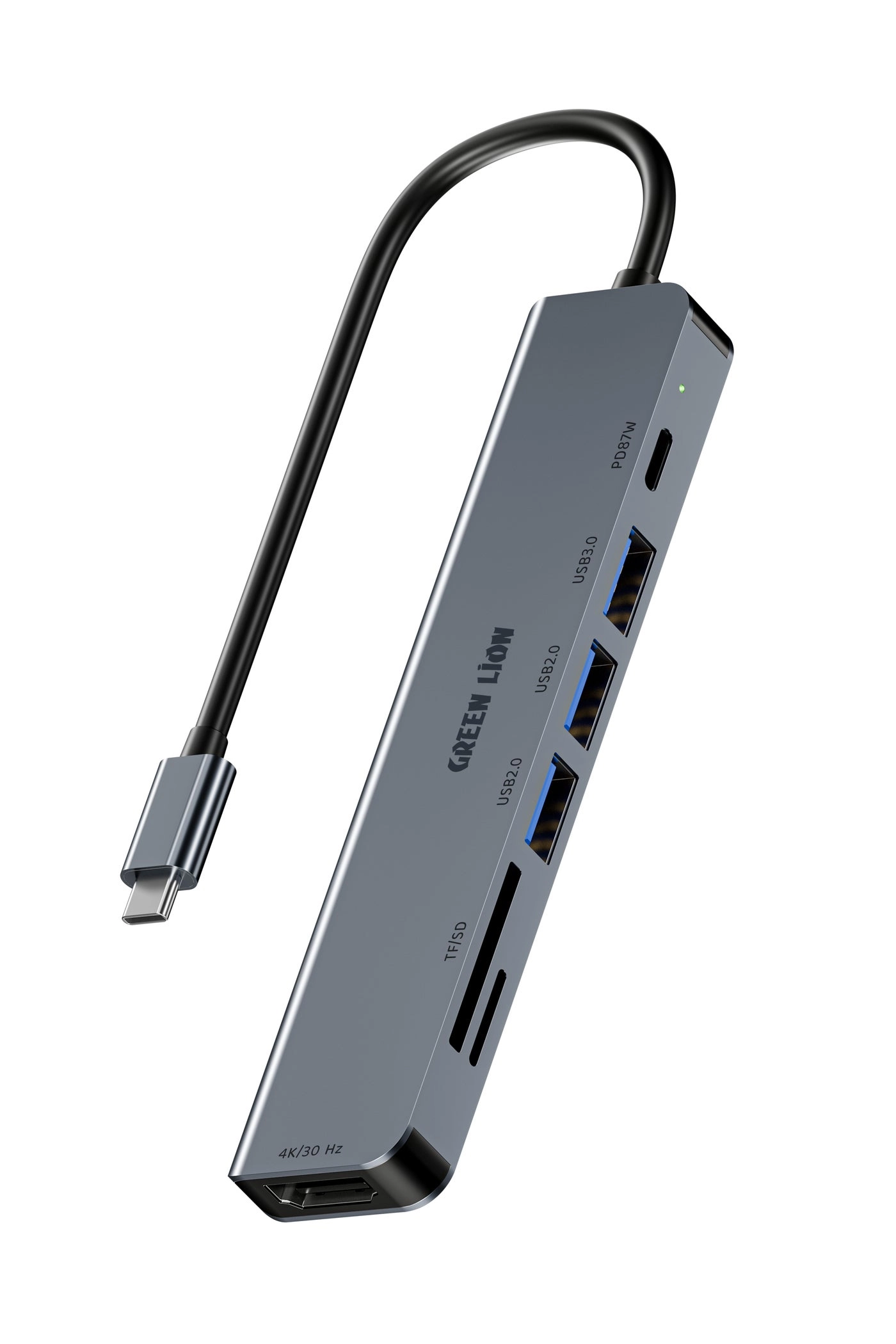 7-in-1 USB-C Hub - 4K@30Hz HDMI 87W PD 5Gbps