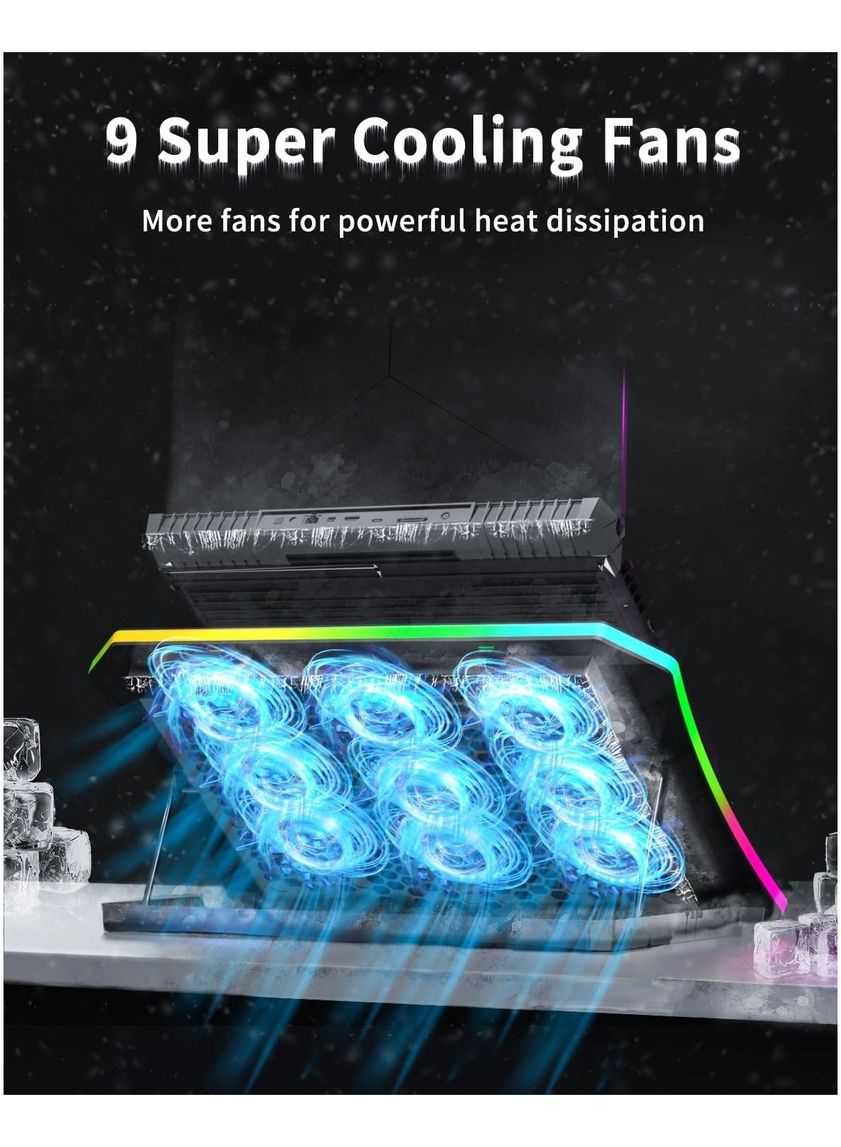 Gaming Laptop Cooling Pad - 9 15.6-17.3-inch