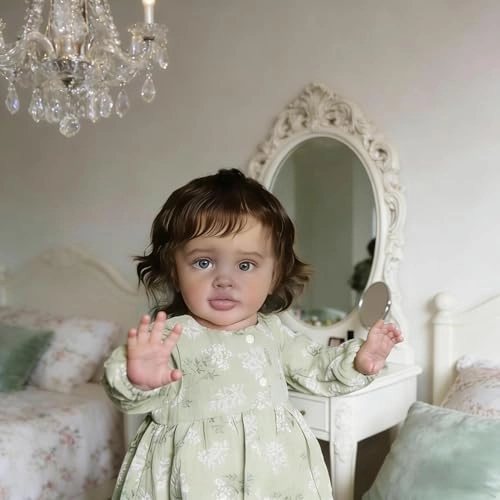 Pippa Reborn Baby Doll - 26 inch Cotton Vinyl Hand-rooted Curly Hair Ages 3+