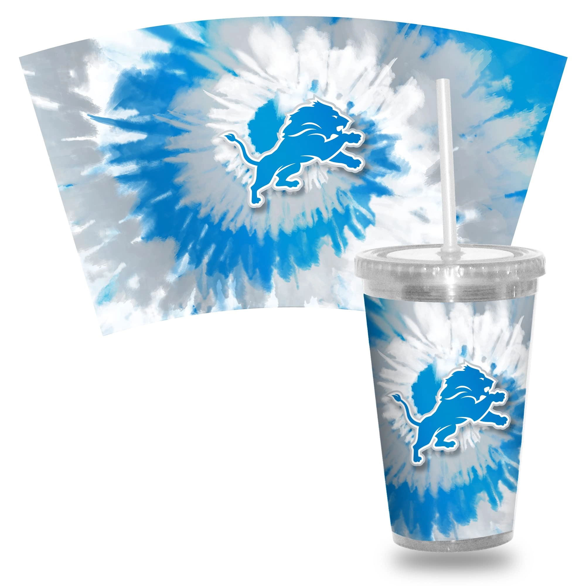 NFL Football Metallic Tie Dye Tumbler - 473ml