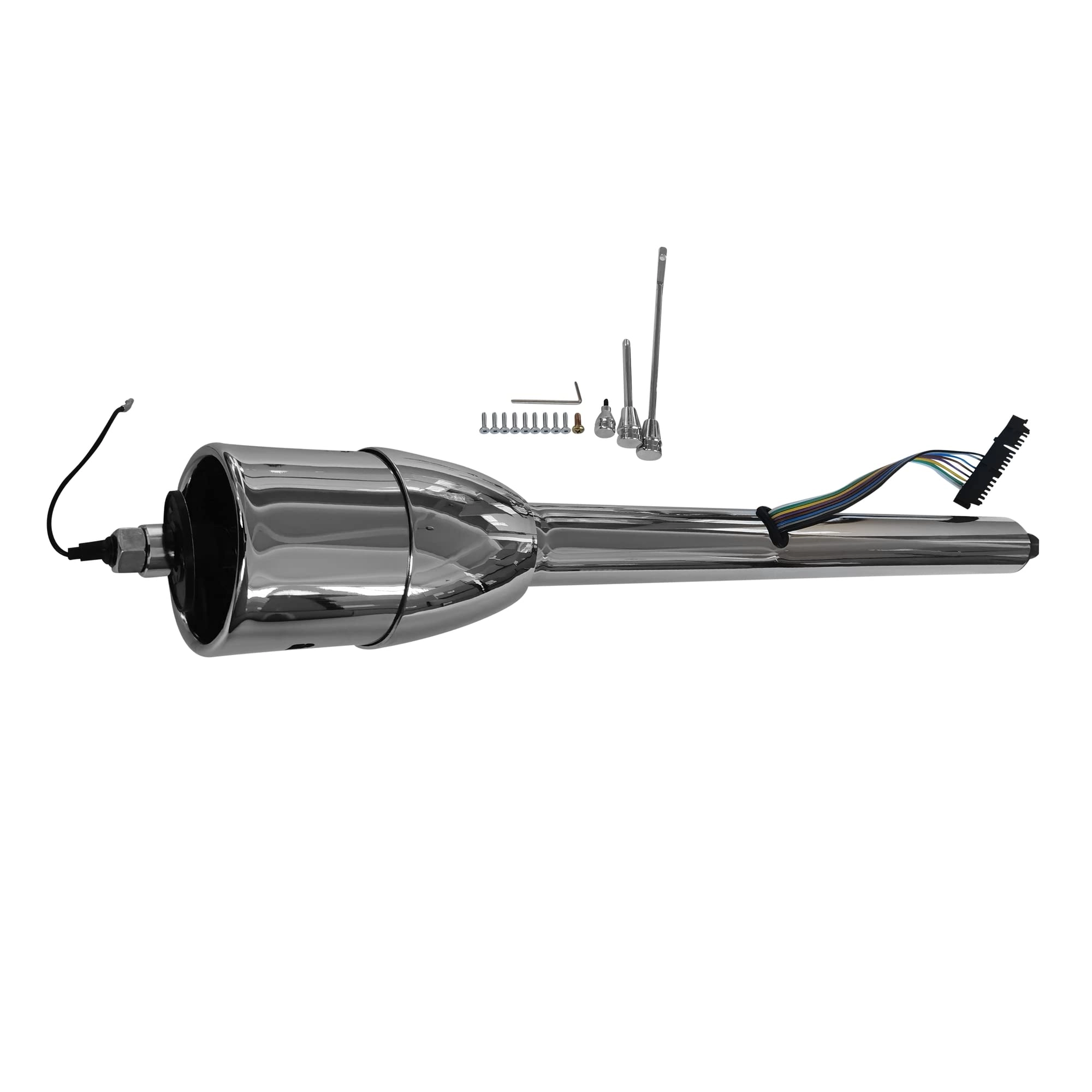 PartsFlow Tilt Manual Steering Column - Chrome 30" 2"