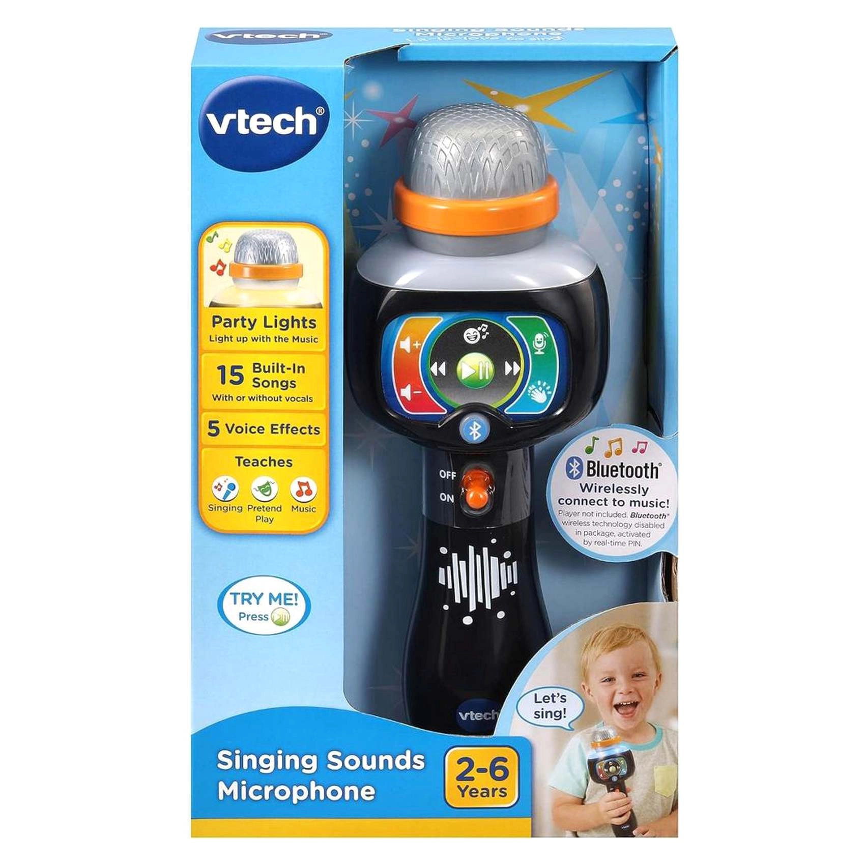 Singing Sounds Microphone - Bluetooth 15 built-in sing-along songs