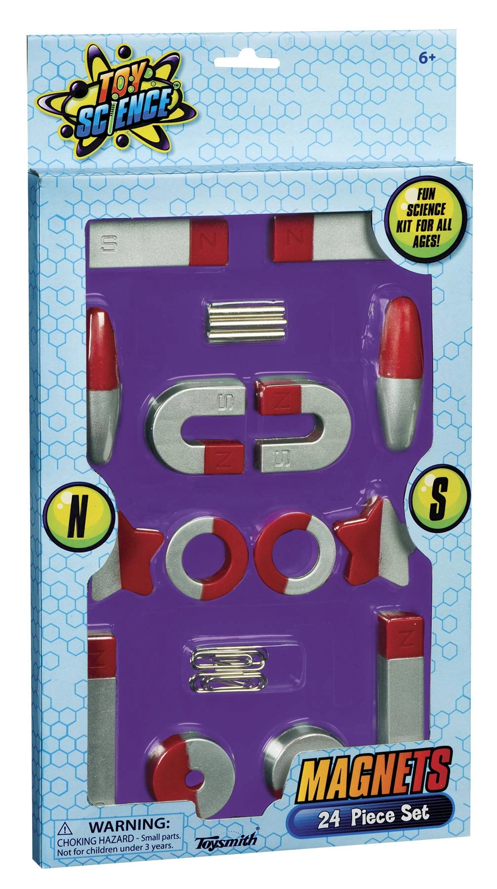 Toysmith Deluxe Magnet Set Science - 6 years+ 24 pieces