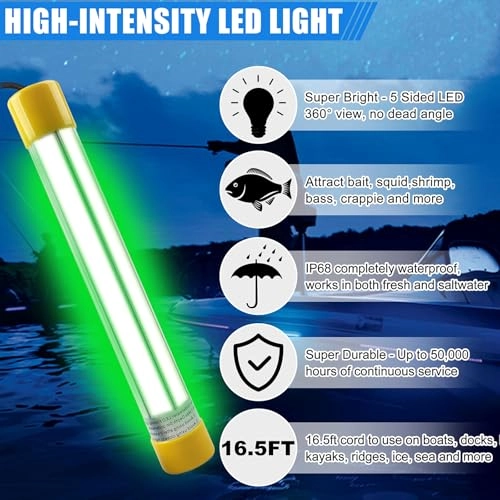 Underwater Fishing Light - 16.5ft power cord