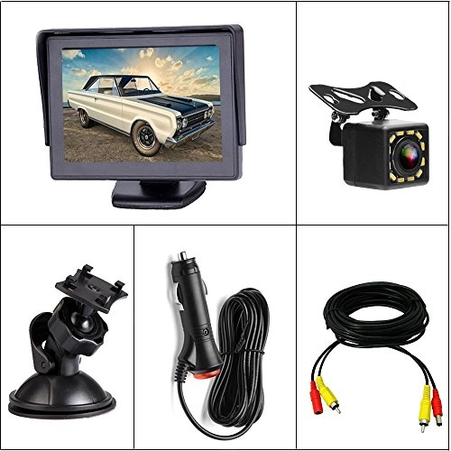 Reversing Camera - Night vision wired + Monitor - 4.3 Inch 1024 x 600