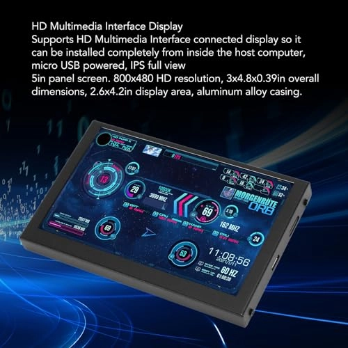 Computer Temp Monitor - Yanmisx64enys57i 5 Inch 800x480