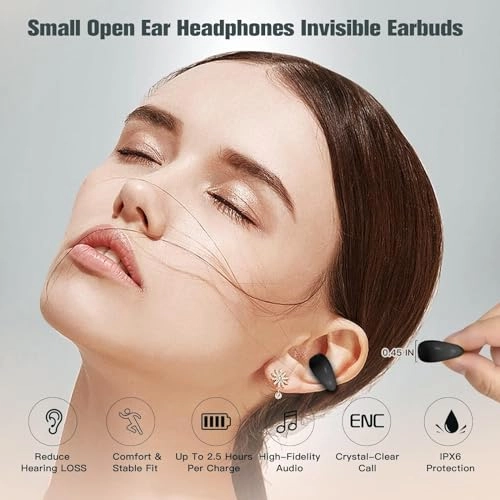 Open Ear Bone Conduction Headphones Wireless Headphone