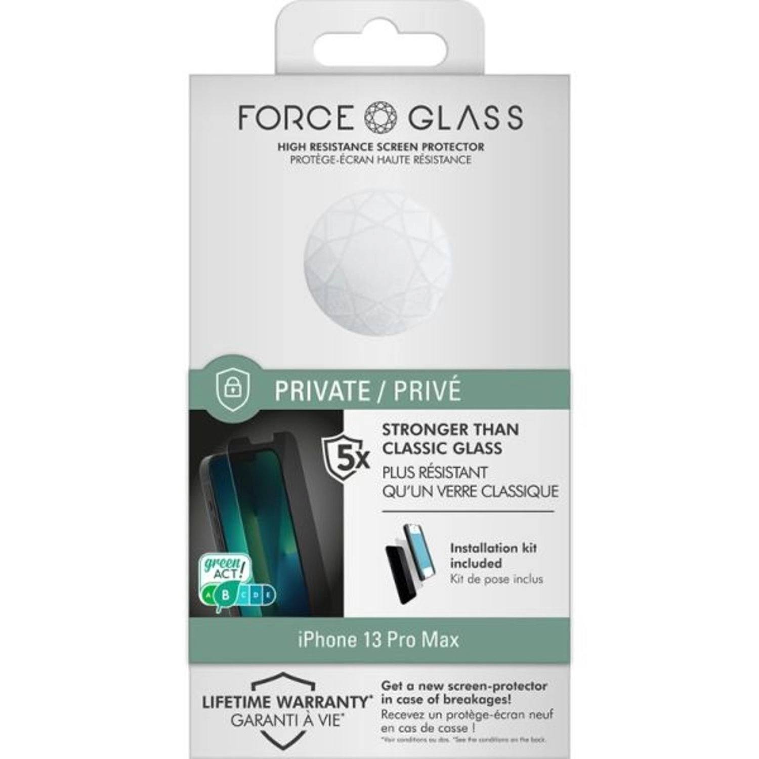 Force Glass Privacy Screen Protector - iPhone 13 Pro Max