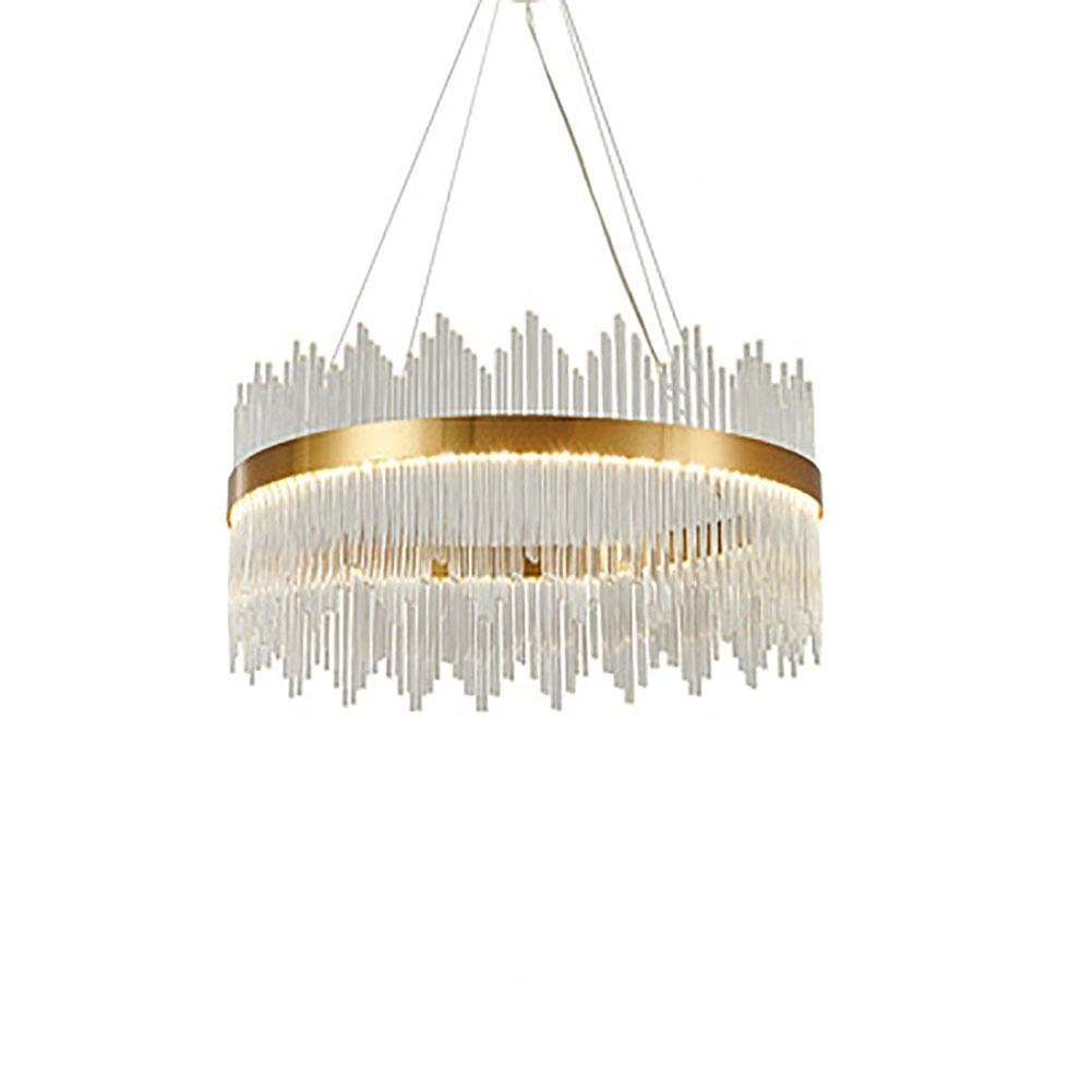 Semi Flush LED - Titanium gold three-color light 60cm