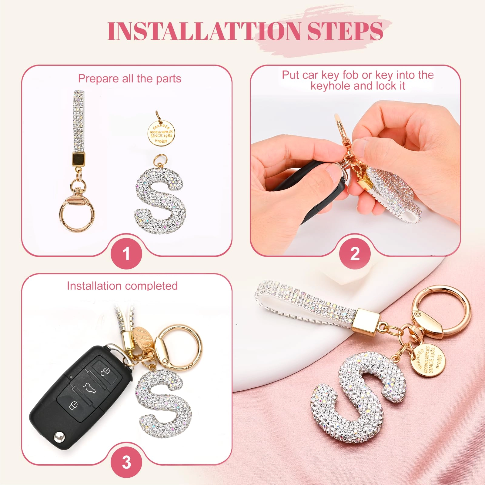 Initial Letter Keychain