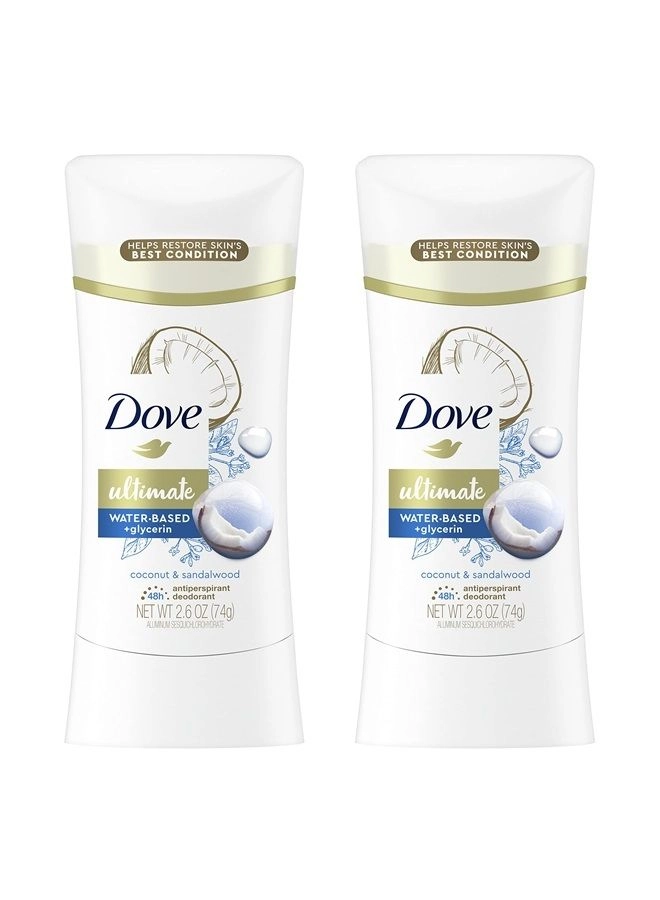 Dove Ultimate Antiperspirant Deodorant Stick - Coconut & Sandalwood 2.6 oz