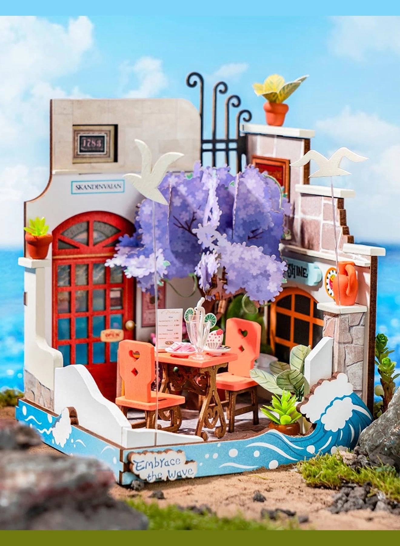 Tipsy Restaurant - DIY Miniature House Kit Braun