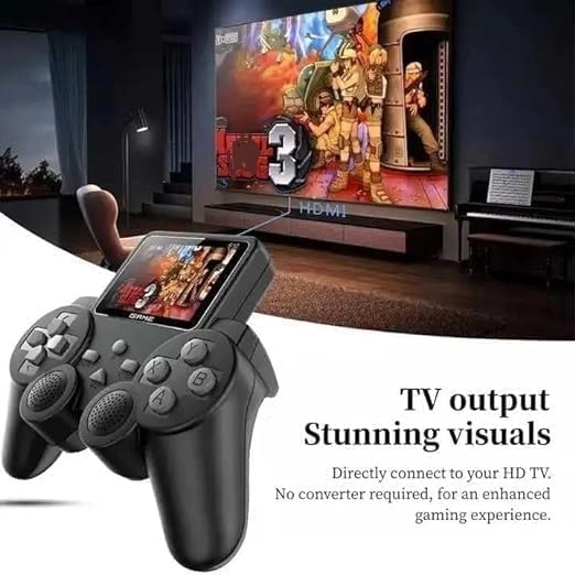 Retro Handheld Gaming Console - 520+ Built-in Games TV Output Rechargeable