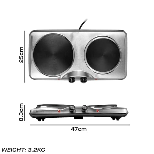 Dual Hot Plate - Stainless Steel 2500W