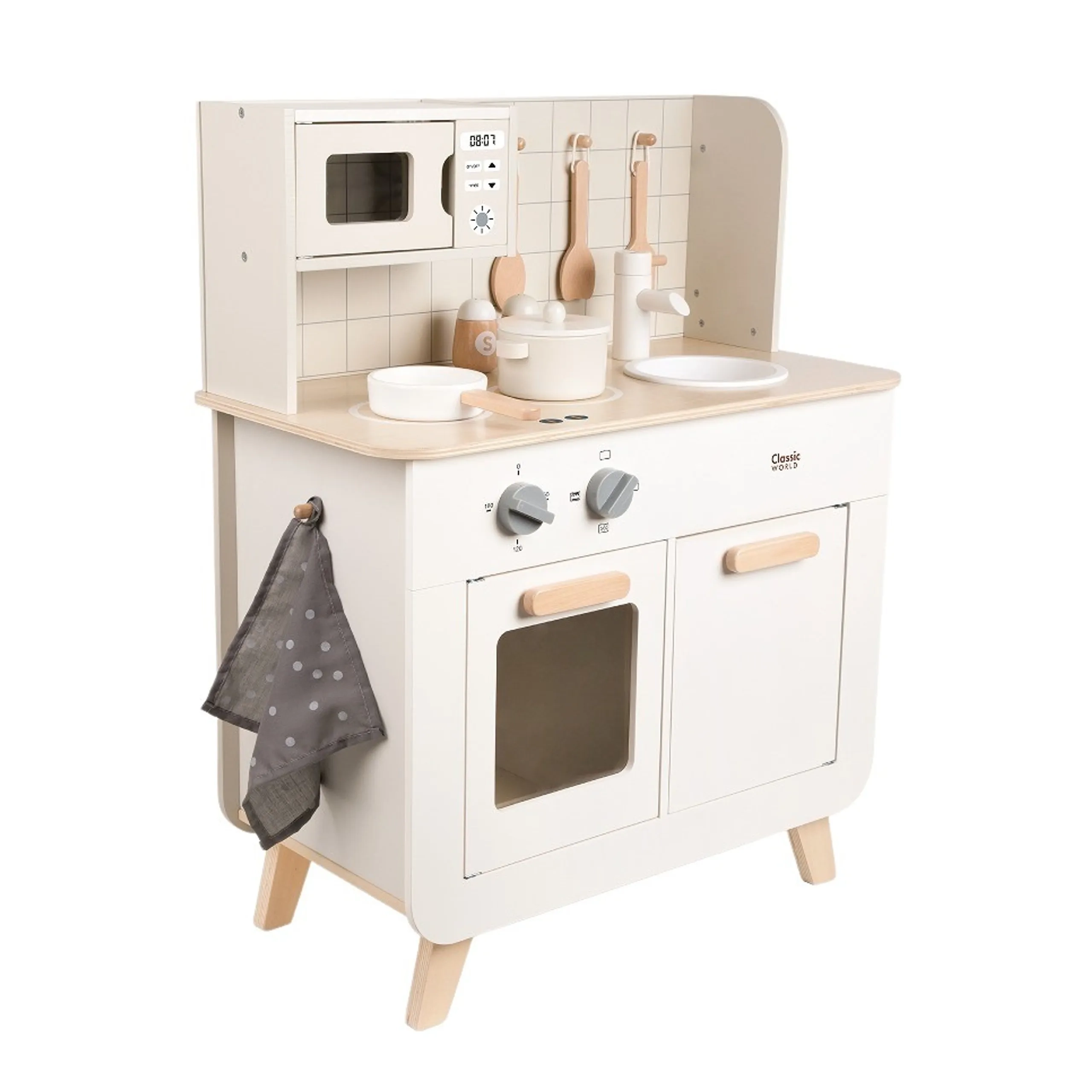 Classic World Elite Chefs Wooden Play Kitchen - 11 pcs (30284065-CIHL-50623)