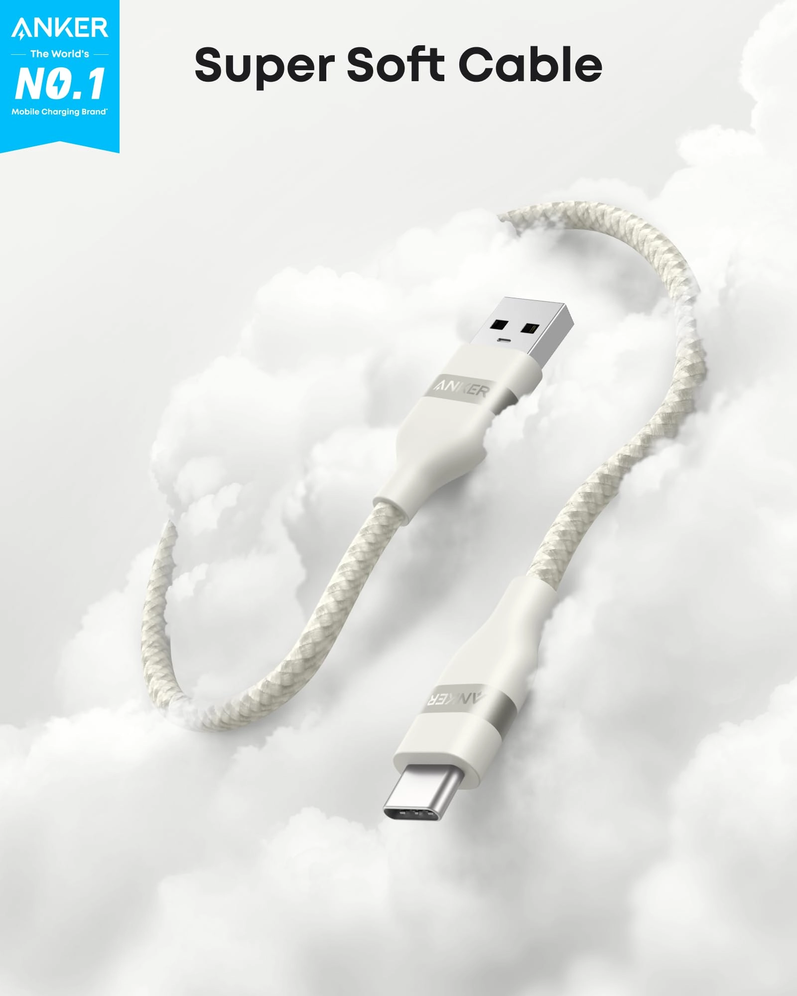 A82G2 Cable USB-A to USB-C 0.9m Braided