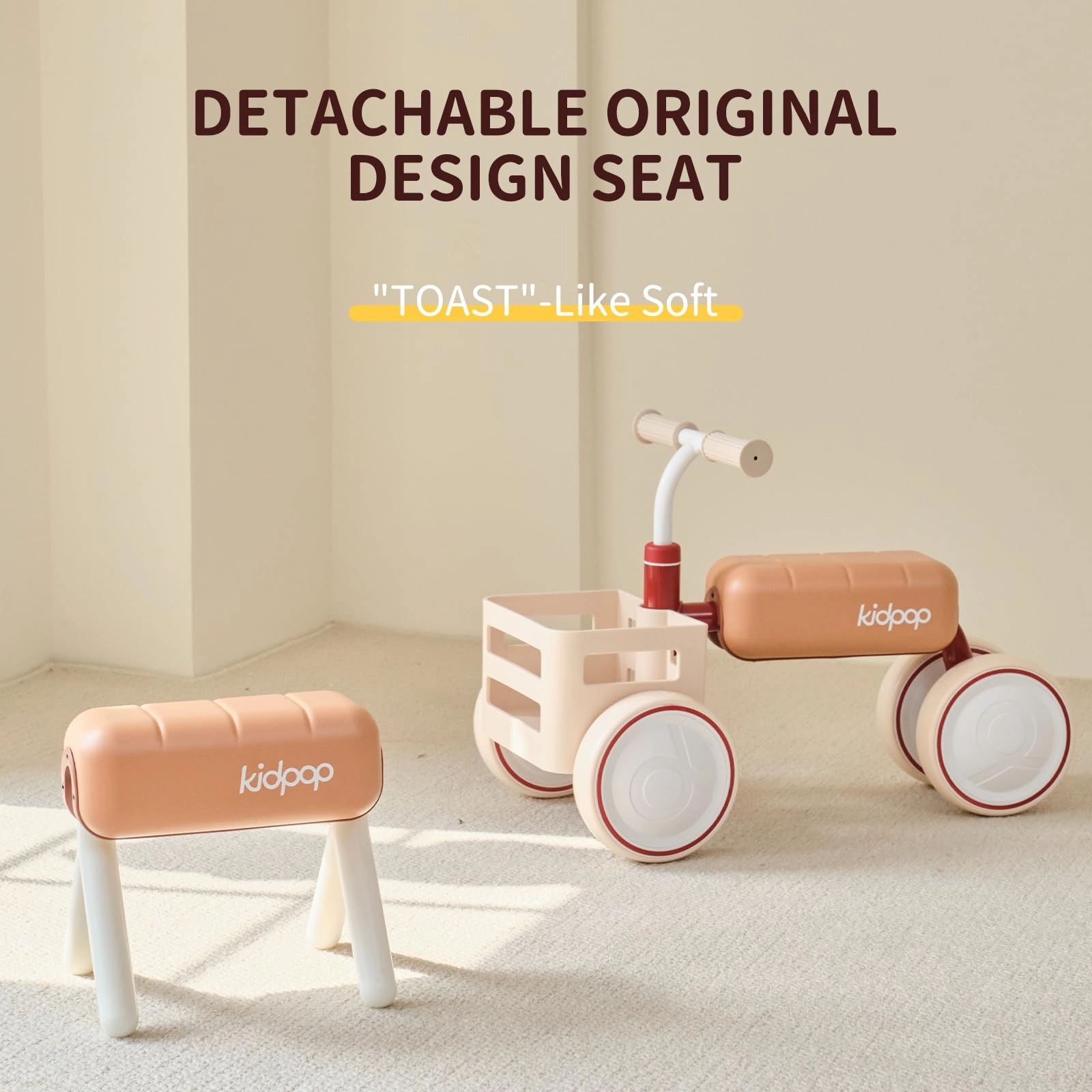 Toast - Balance Bike Convertible Push Rider Red