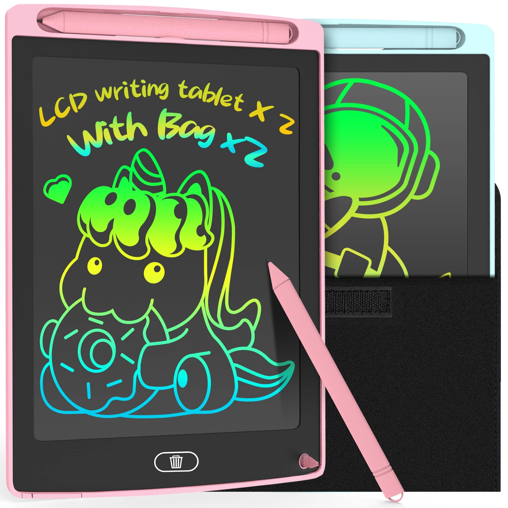 LCD Writing Tablet - 3-6 Years Old 2 pieces