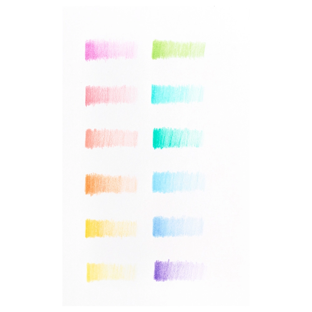 Pastel Hues Coloured Pencils - 12