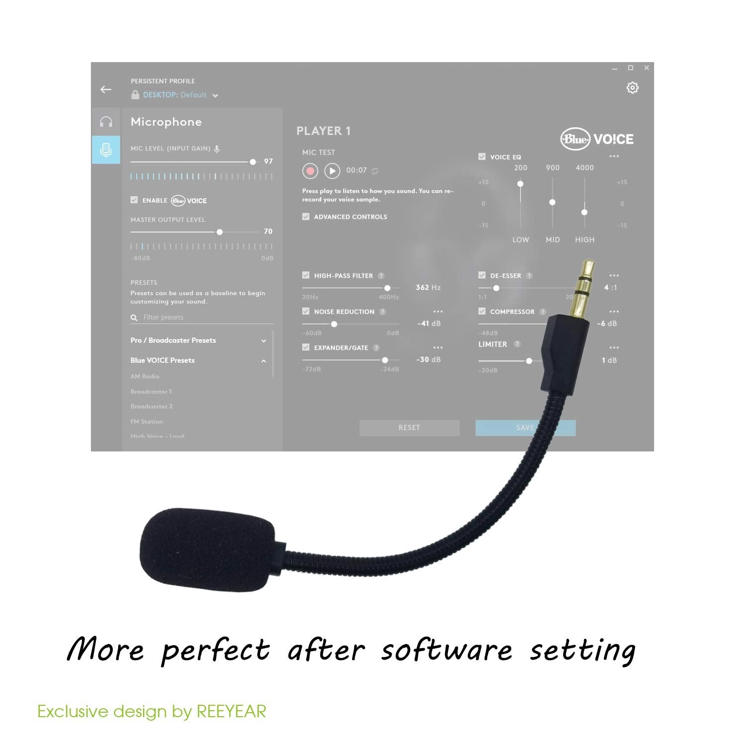 Replacement Game Mic 3.5mm-Mini-Jack Microphone