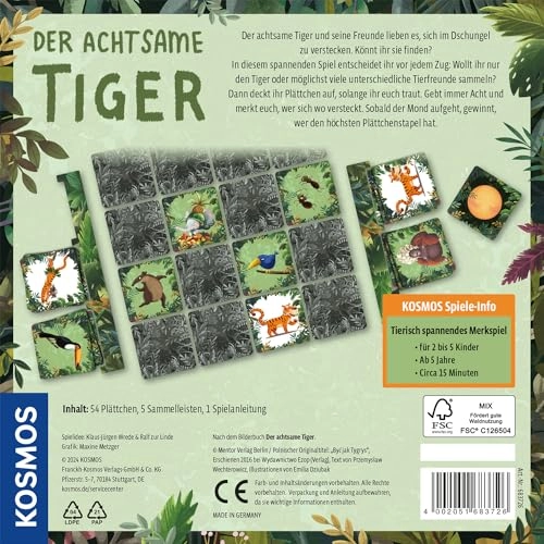 The Mindful Tiger: The Animally Exciting Memory Game (German)